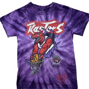 Toronto Raptors Shirt Mens Small Mitchell & Ness Hardwood Classics Retro Tie Dye
